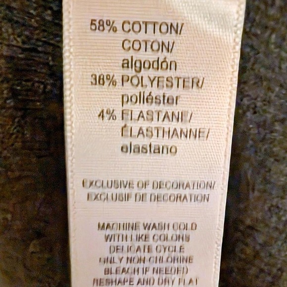 Raphaella Hunter Green Embellished Sweater With Faux Leather Zipper Detail 1X - Picture 8 of 8